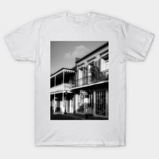 617 Chartres Street in Black and White T-Shirt